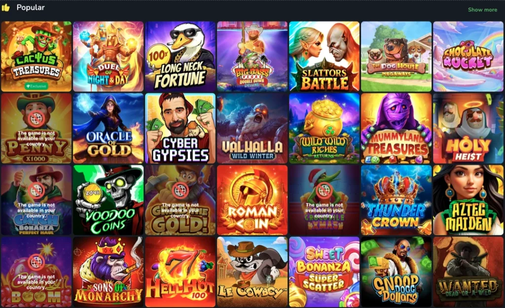 Слоты и игровые автоматы Кактус Казино